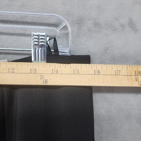 Anne Klein Black Suit Womens 12 Jacket Skirt Set Fully Lined Slits Business Work - Picture 10 of 13